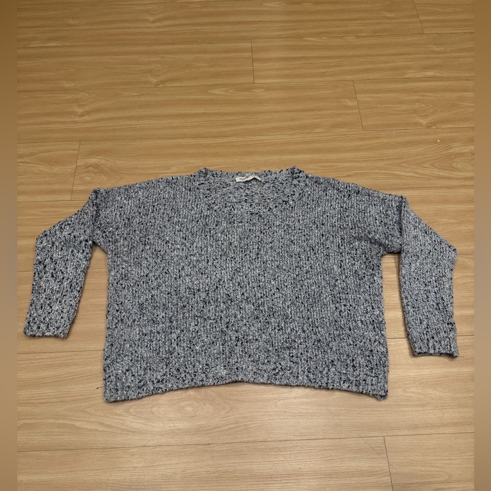 BCBG Women's Gray Popcorn Sweater